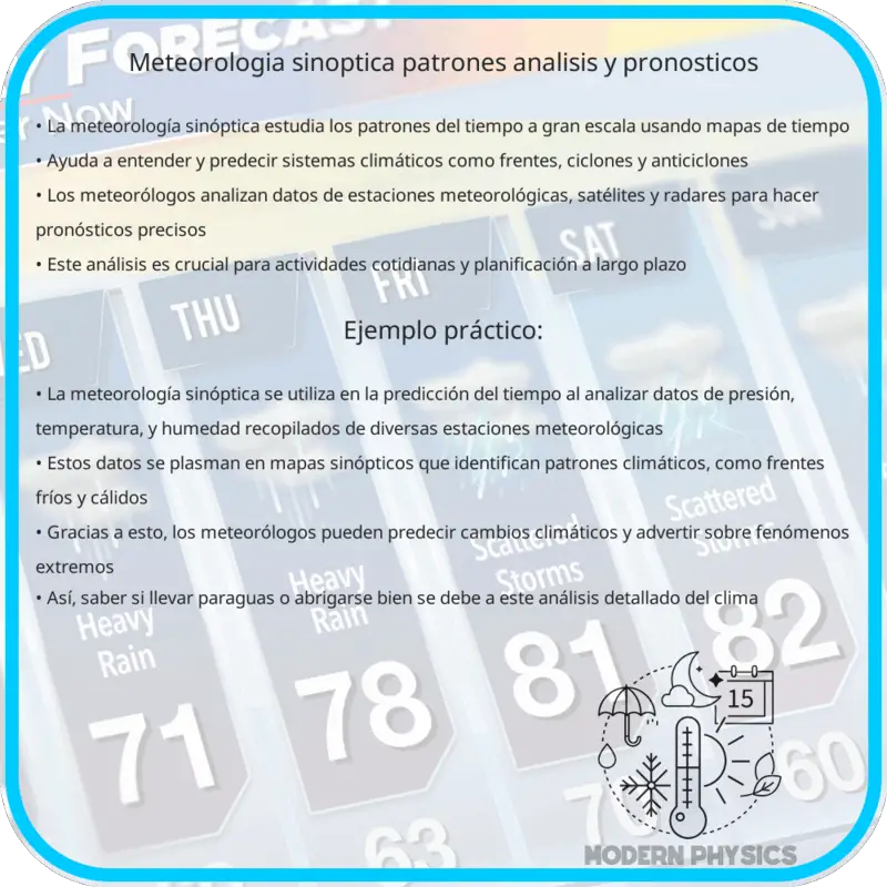 Meteorología Sinóptica: Patrones, Análisis y Pronósticos