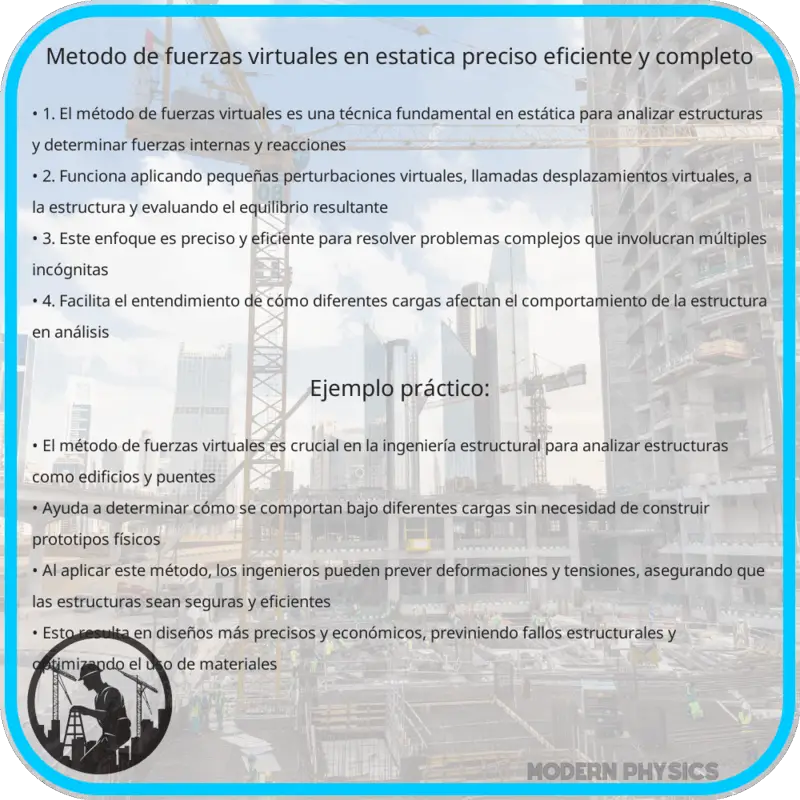 Método de Fuerzas Virtuales en Estática | Preciso, Eficiente y Completo