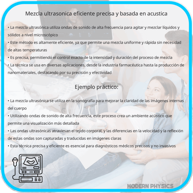 Mezcla Ultrasónica: Eficiente, Precisa y Basada en Acústica