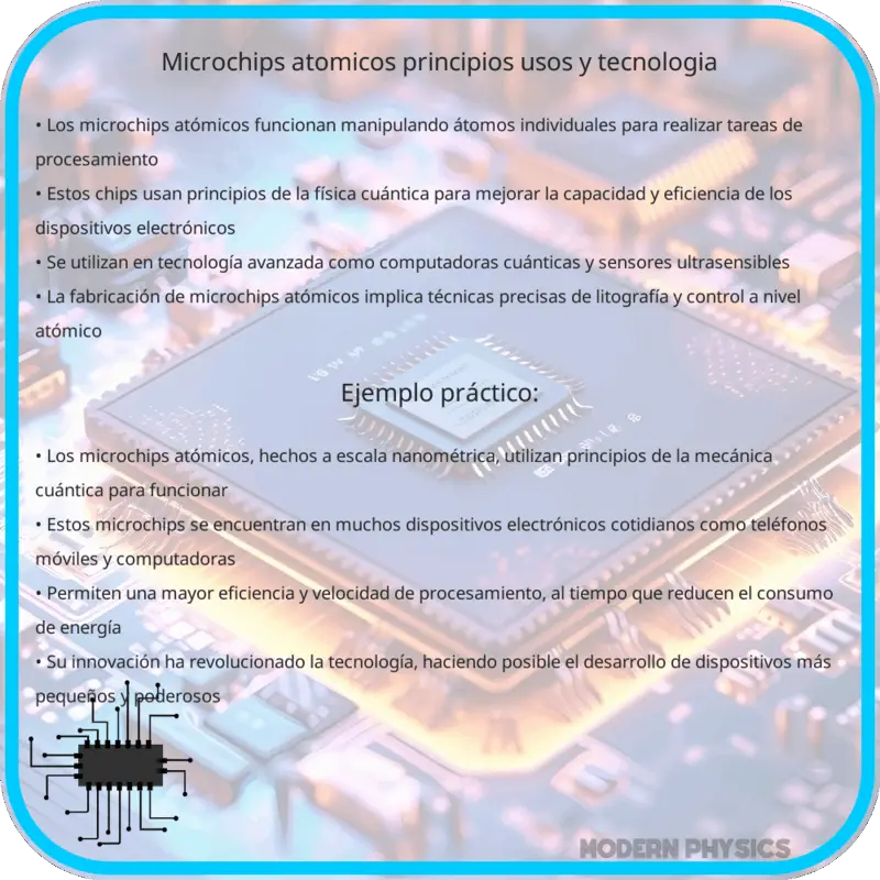 Microchips Atómicos | Principios, Usos y Tecnología