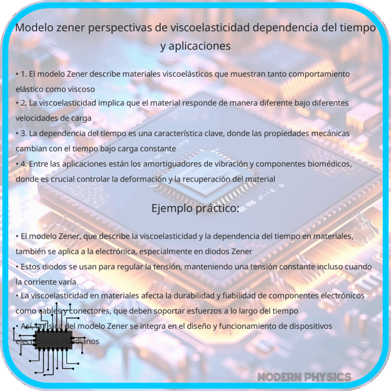 Modelo Zener | Perspectivas de viscoelasticidad, dependencia del tiempo y aplicaciones