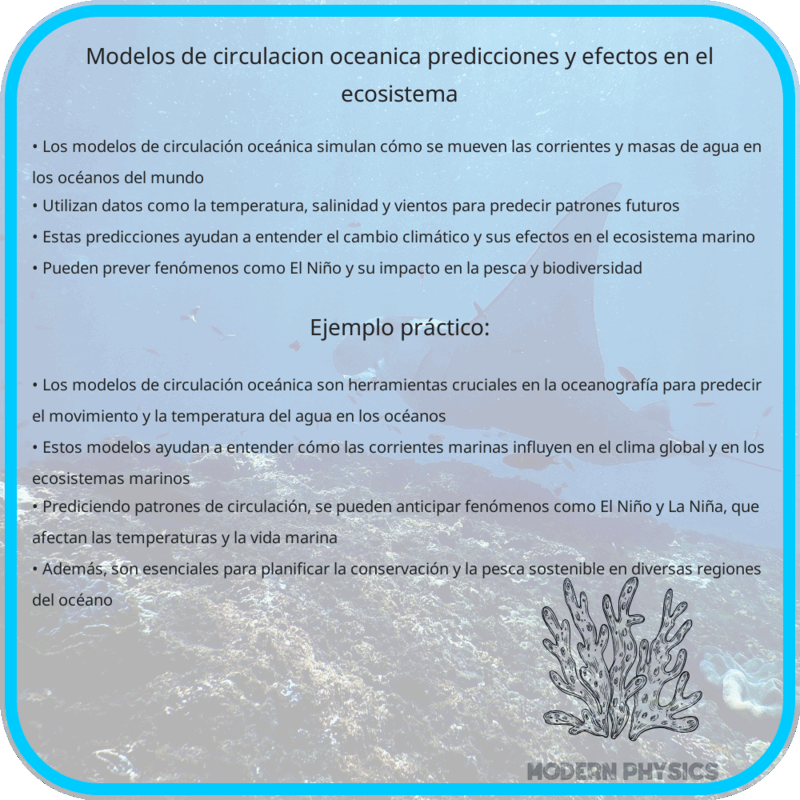 Modelos de Circulación Oceánica | Predicciones y Efectos en el Ecosistema