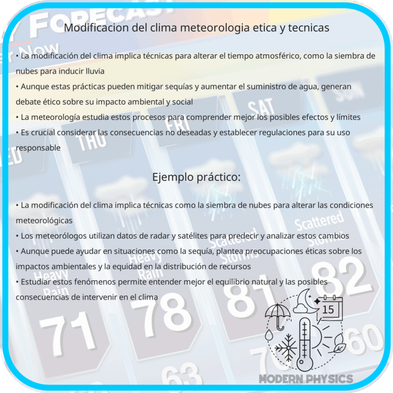 Modificación del Clima | Meteorología, Ética y Técnicas