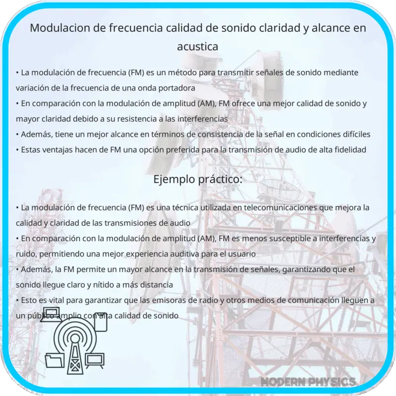 Modulación de Frecuencia | Calidad de Sonido, Claridad y Alcance en Acústica