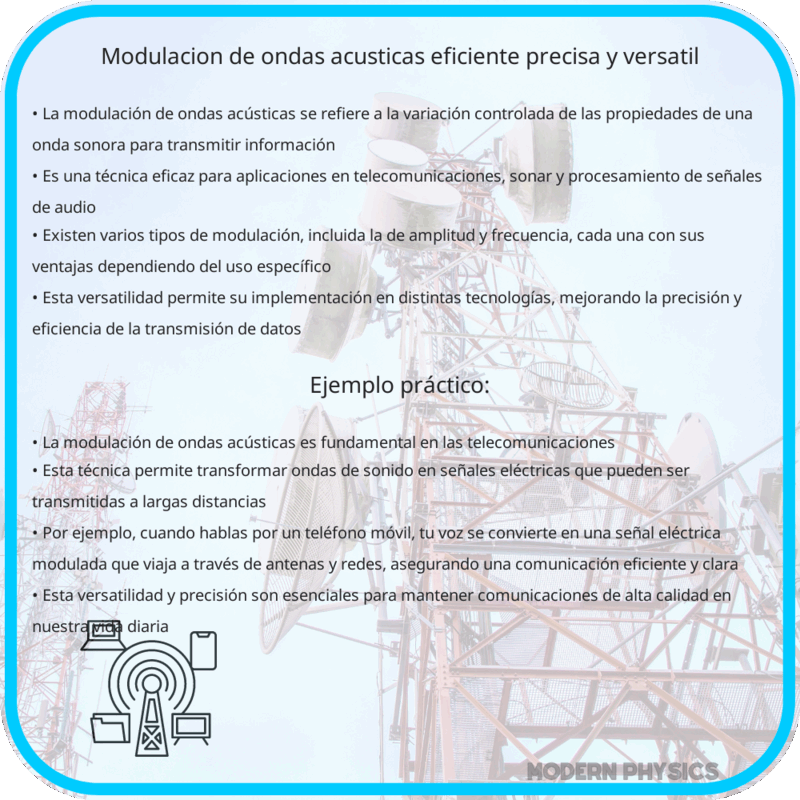 Modulación de Ondas Acústicas | Eficiente, Precisa y Versátil