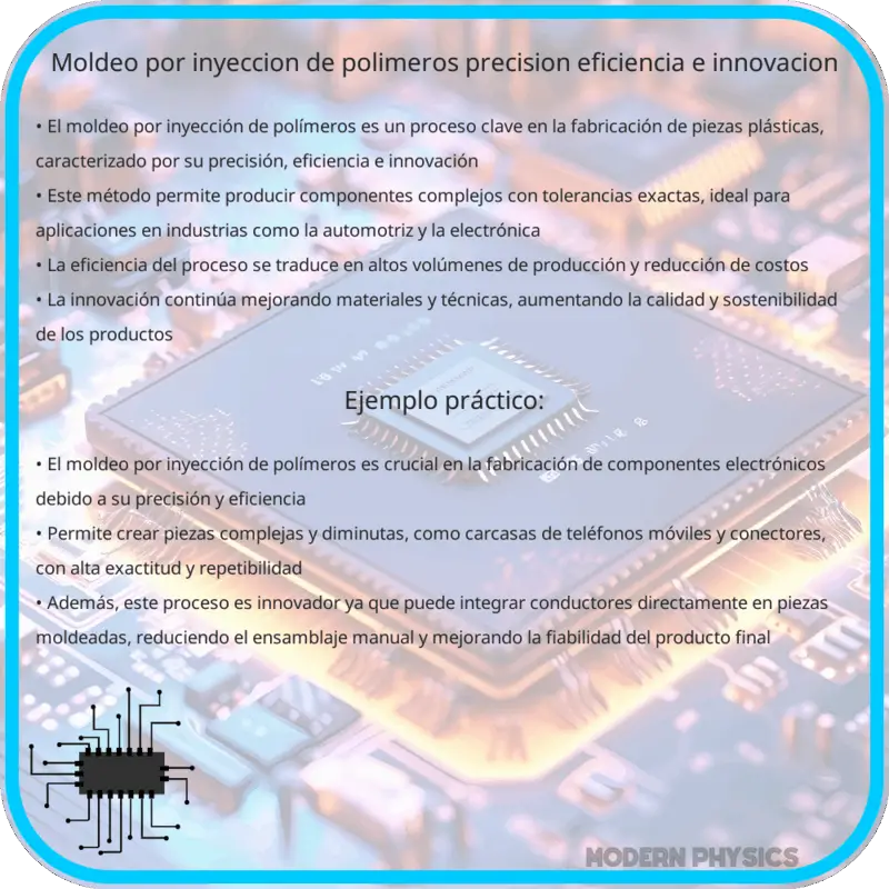 Moldeo por Inyección de Polímeros | Precisión, Eficiencia e Innovación