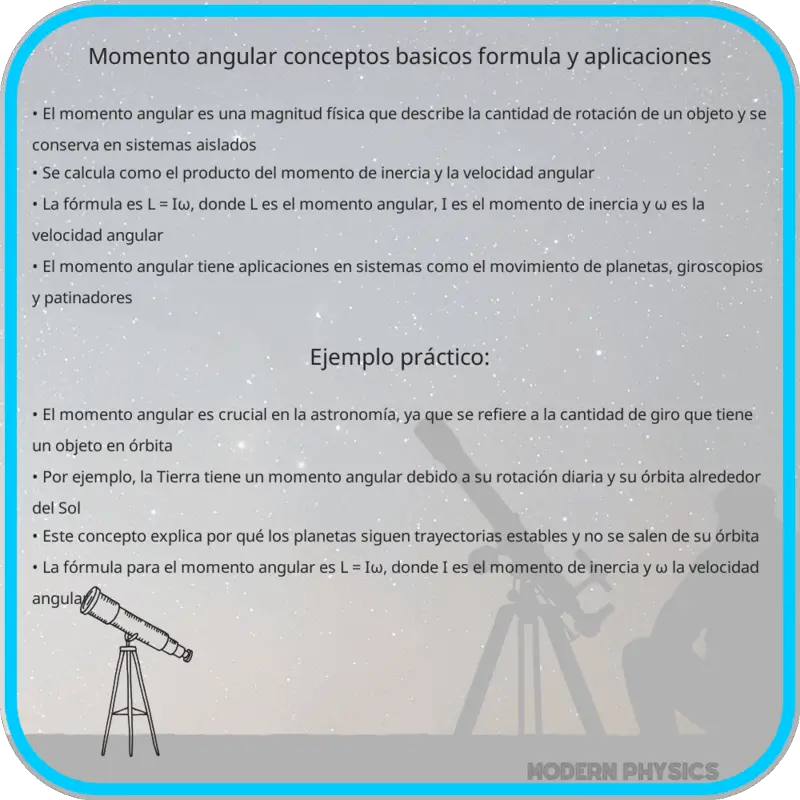 Momento Angular | Conceptos Básicos, Fórmula y Aplicaciones