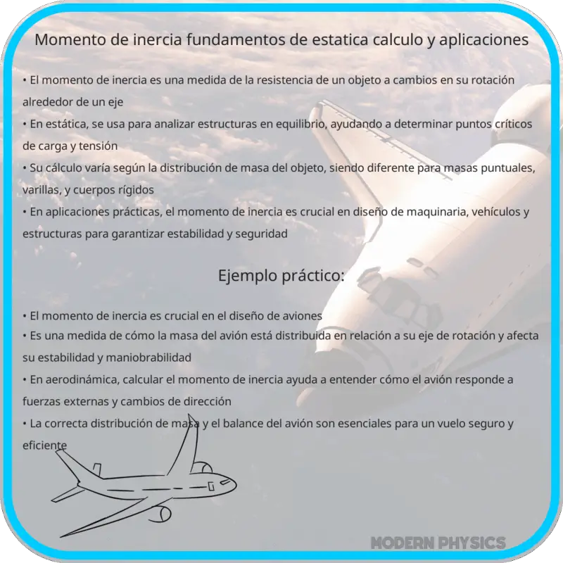 Momento de Inercia | Fundamentos de Estática, Cálculo y Aplicaciones
