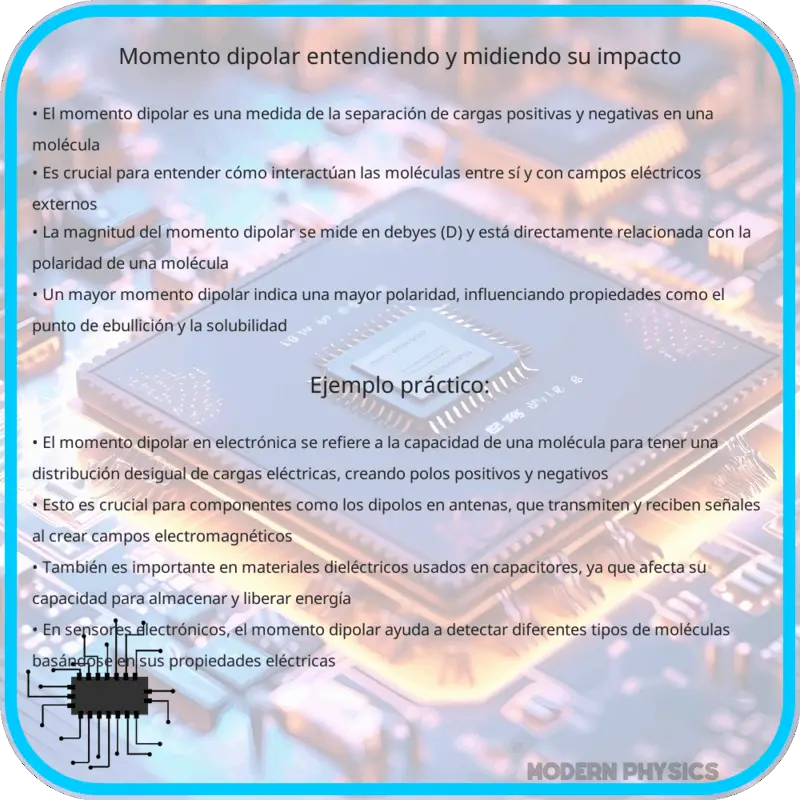 Momento Dipolar | Entendiendo y Midiendo Su Impacto
