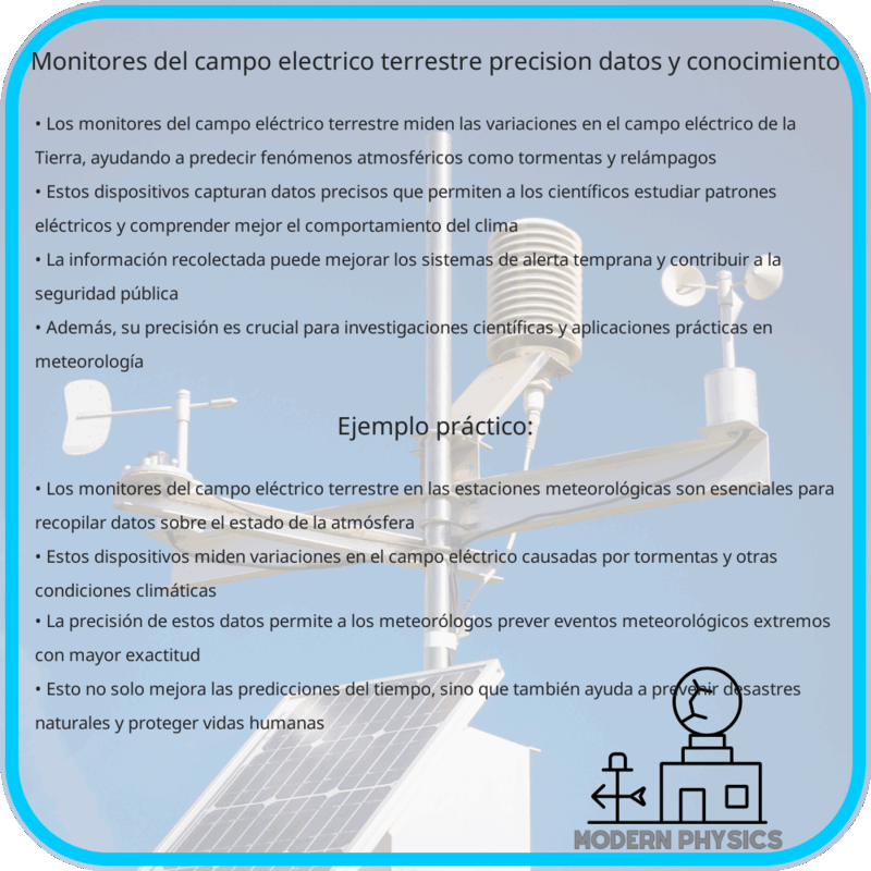 Monitores del Campo Eléctrico Terrestre | Precisión, Datos y Conocimiento