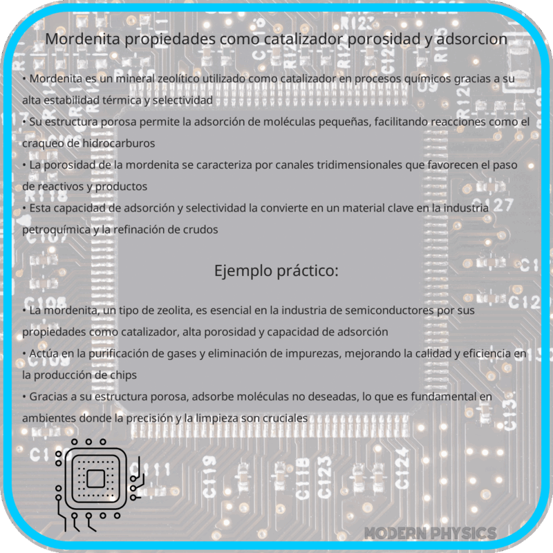 Mordenita: Propiedades como Catalizador, Porosidad y Adsorción