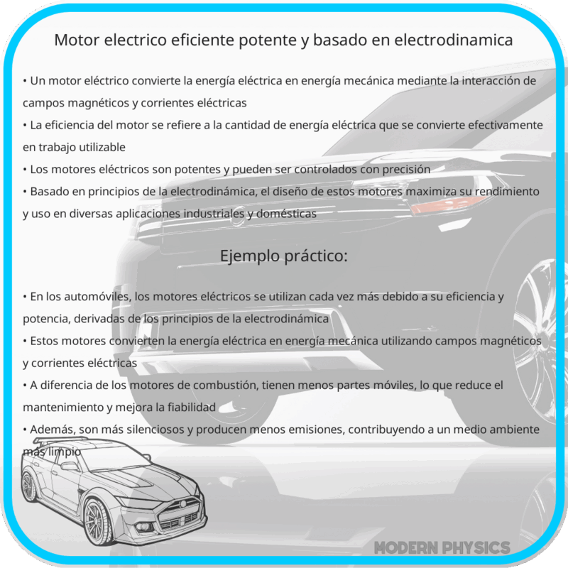 Motor Eléctrico | Eficiente, Potente y Basado en Electrodinámica
