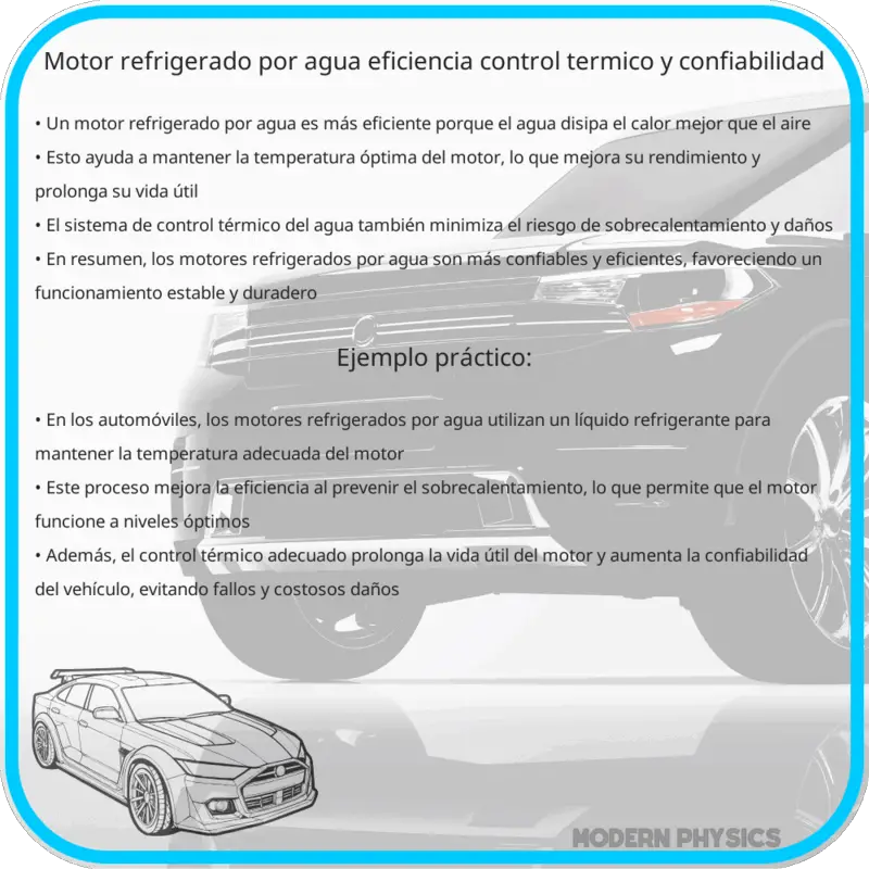 Motor Refrigerado por Agua | Eficiencia, Control Térmico y Confiabilidad