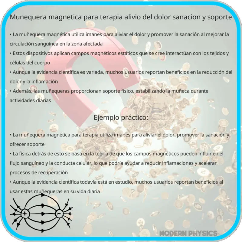 Muñequera Magnética para Terapia | Alivio del Dolor, Sanación y Soporte