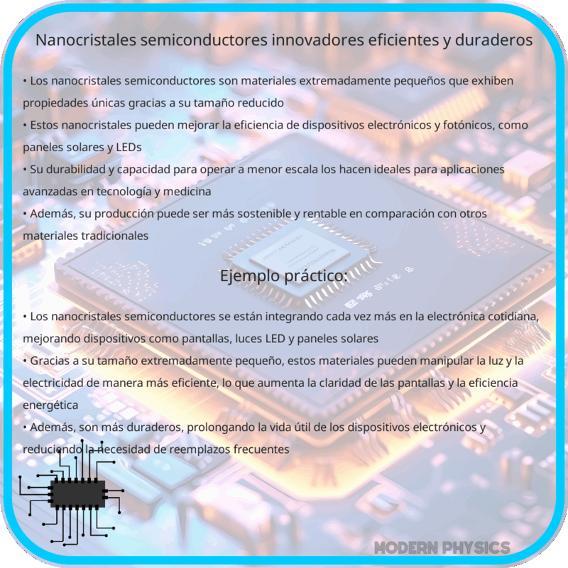Nanocristales Semiconductores | Innovadores, Eficientes y Duraderos