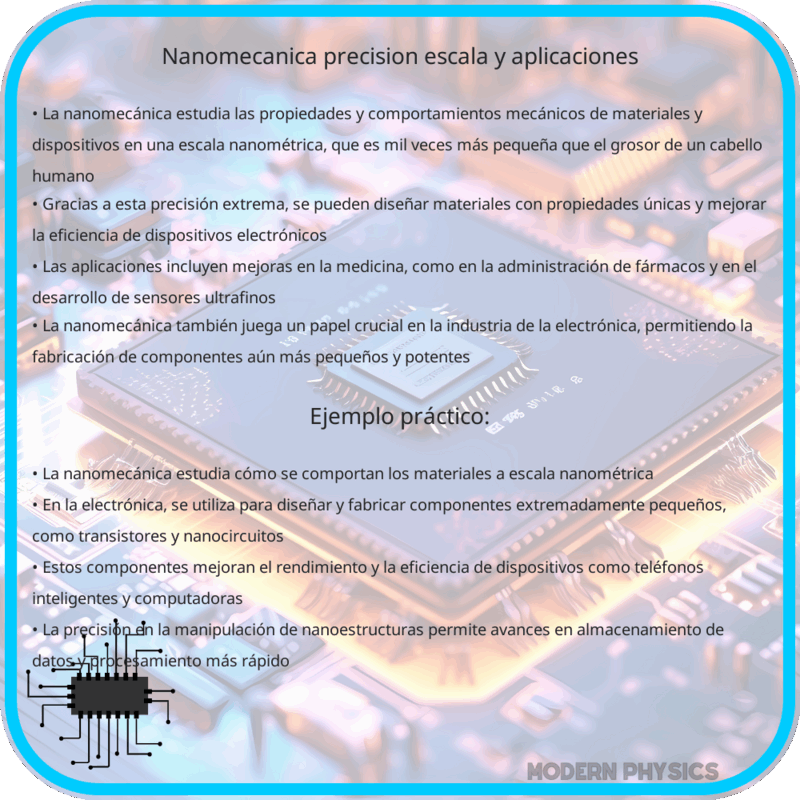 Nanomecánica: Precisión, Escala y Aplicaciones