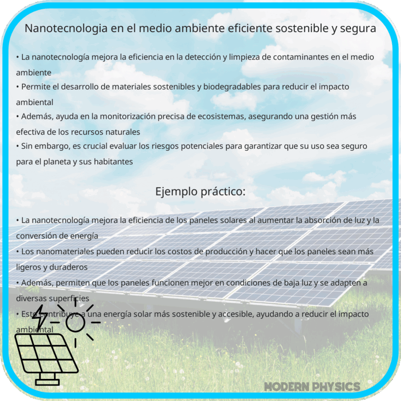Nanotecnología en el Medio Ambiente | Eficiente, Sostenible y Segura