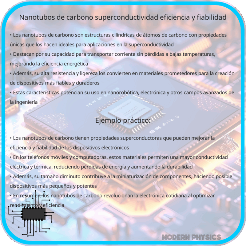 Nanotubos de Carbono | Superconductividad, Eficiencia y Fiabilidad
