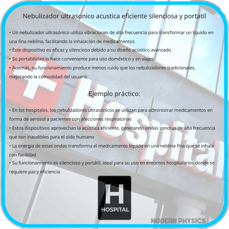 Nebulizador Ultrasónico | Acústica Eficiente, Silenciosa y Portátil