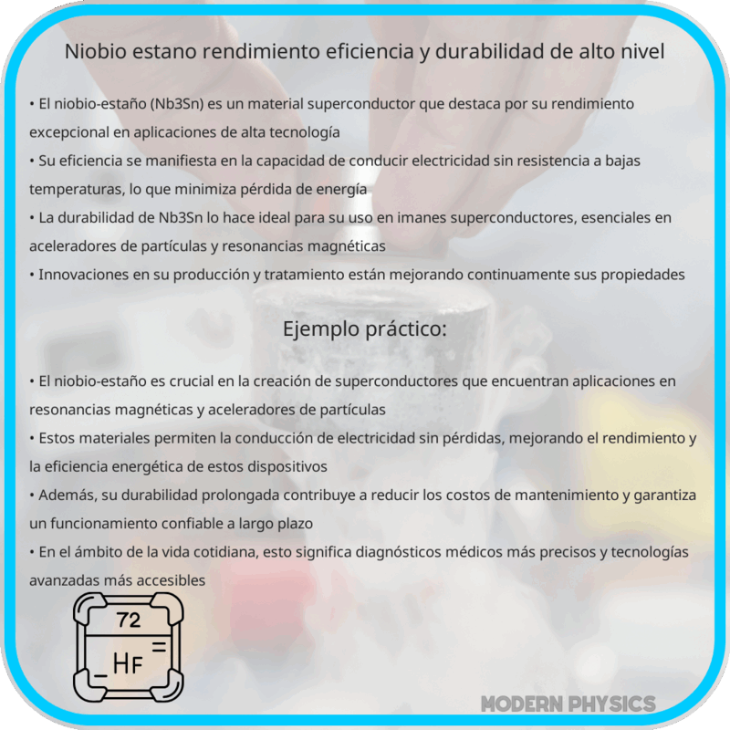Niobio Estaño | Rendimiento, Eficiencia y Durabilidad de Alto Nivel