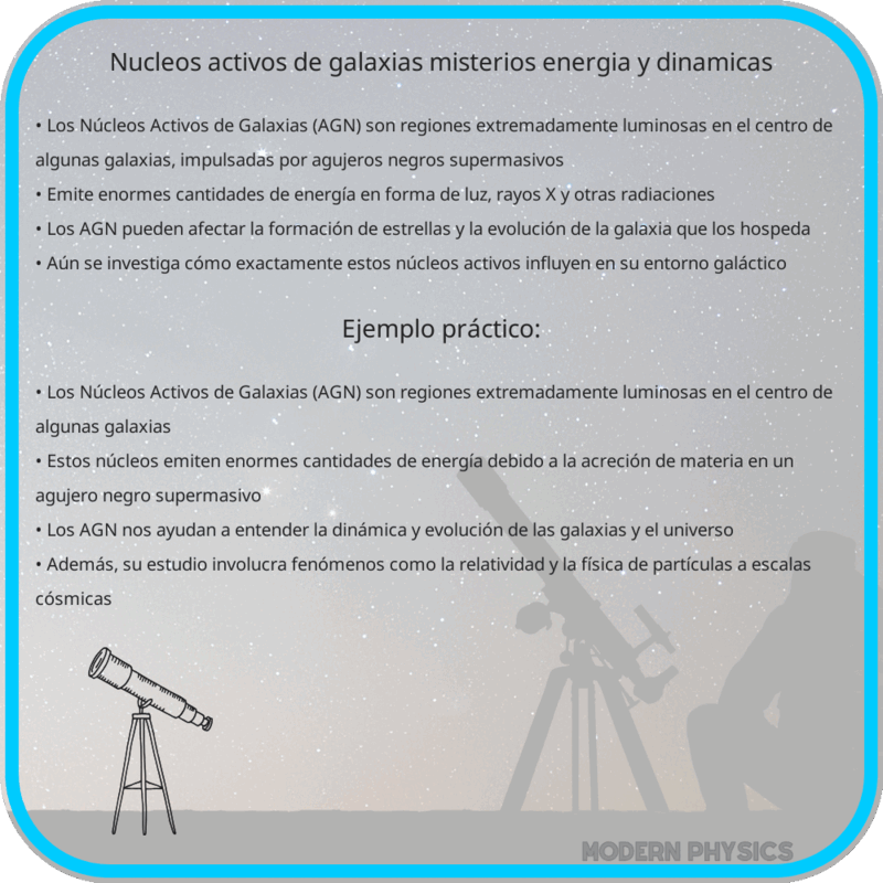 Núcleos Activos de Galaxias | Misterios, Energía y Dinámicas