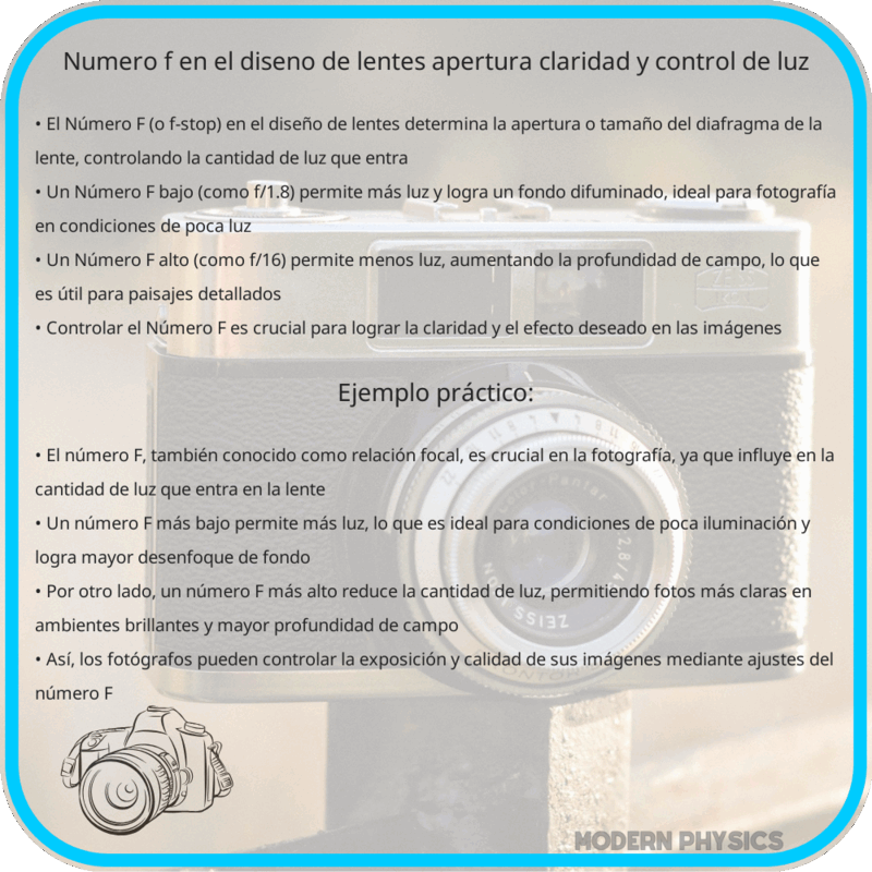 Número F en el Diseño de Lentes | Apertura, Claridad y Control de Luz