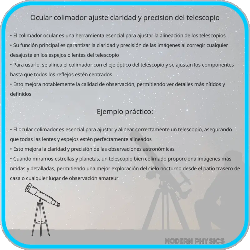 Ocular Colimador | Ajuste, Claridad y Precisión del Telescopio
