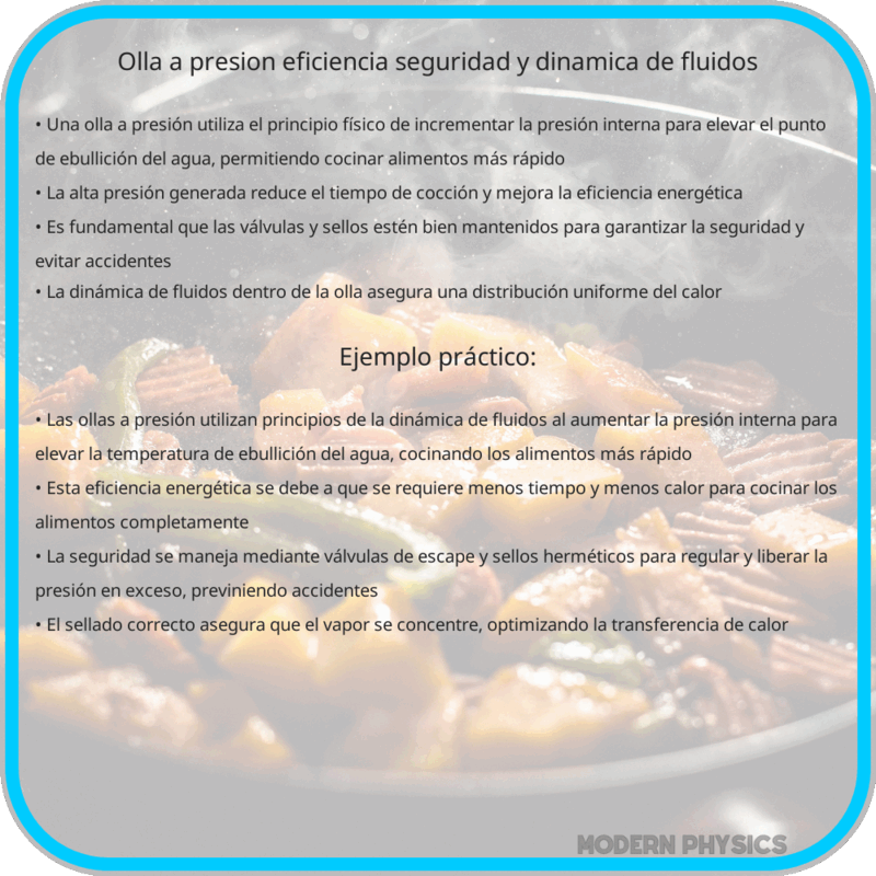 Olla a Presión | Eficiencia, Seguridad y Dinámica de Fluidos
