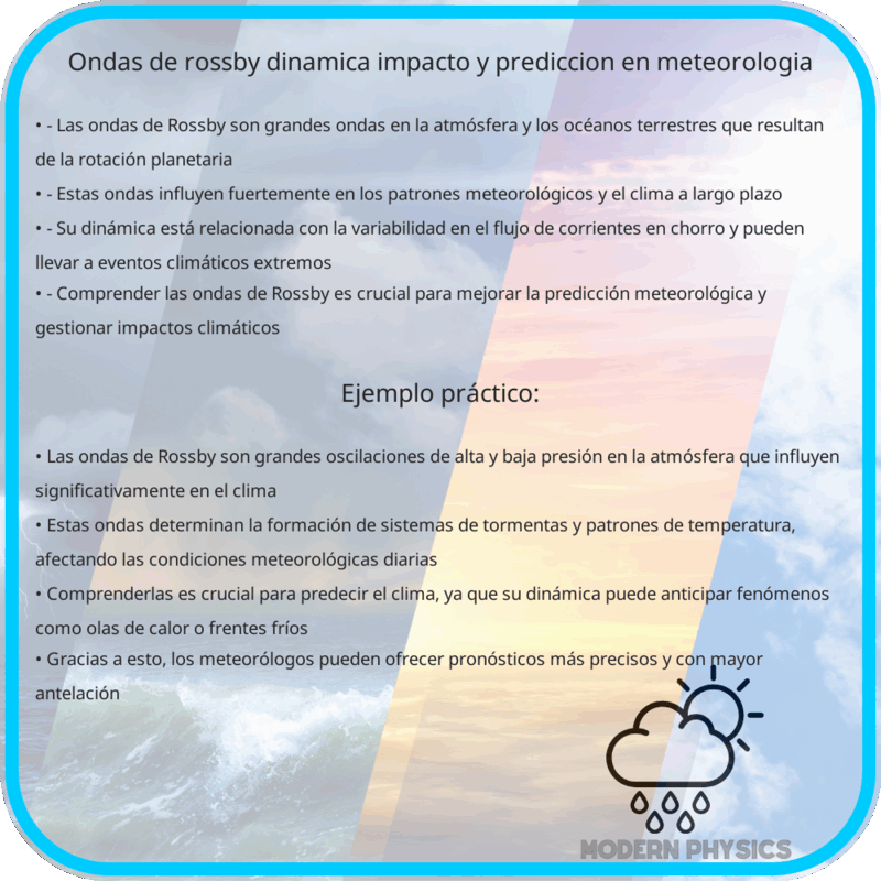 Ondas de Rossby | Dinámica, Impacto y Predicción en Meteorología