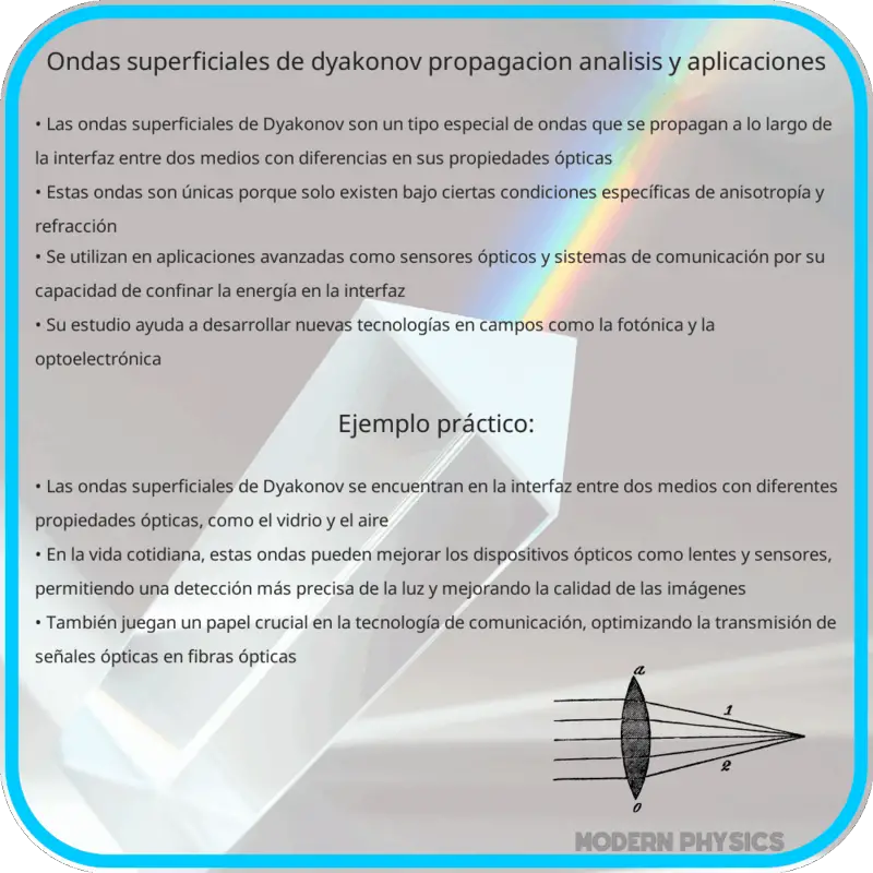 Ondas Superficiales de Dyakonov: Propagación, Análisis y Aplicaciones