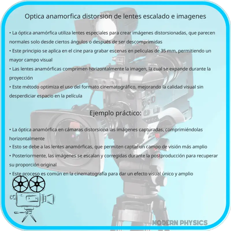 Óptica Anamórfica | Distorsión de Lentes, Escalado e Imágenes