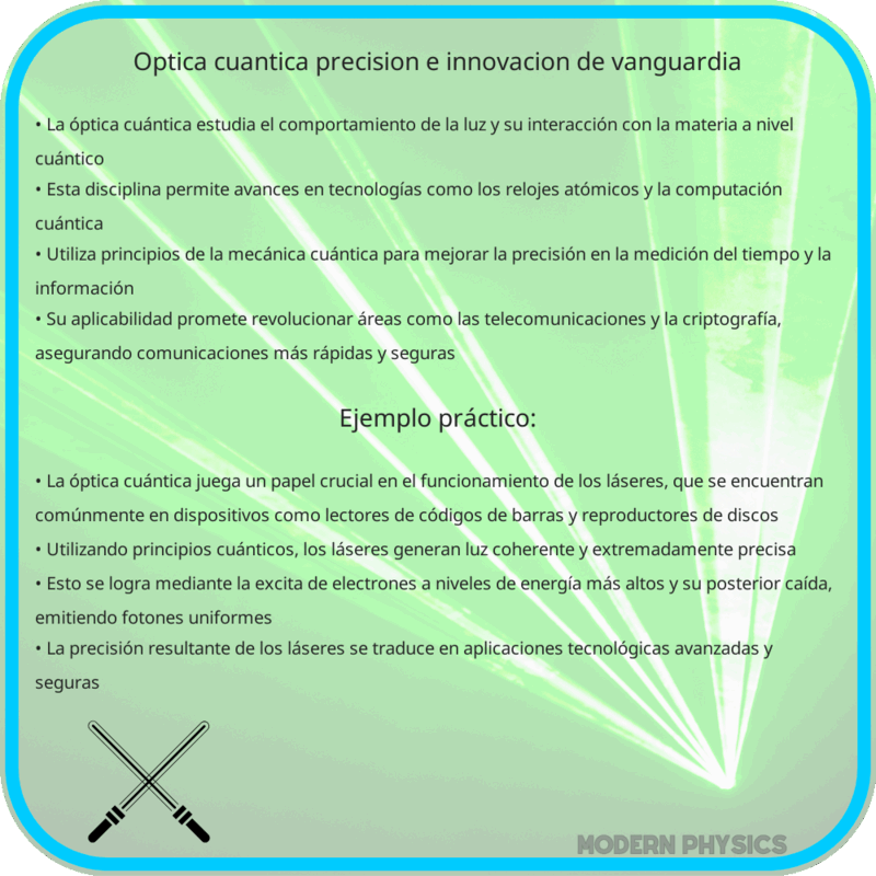 Óptica Cuántica | Precisión e Innovación de Vanguardia