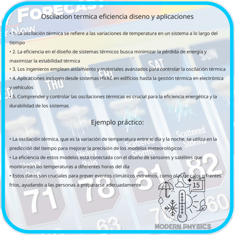 Oscilación Térmica | Eficiencia, Diseño y Aplicaciones