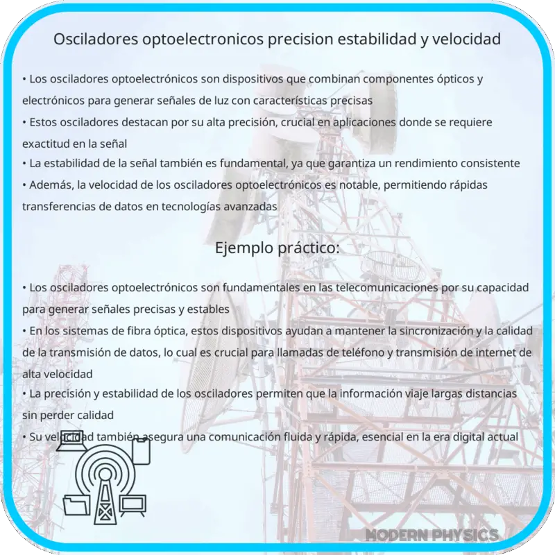Osciladores Optoelectrónicos | Precisión, Estabilidad y Velocidad