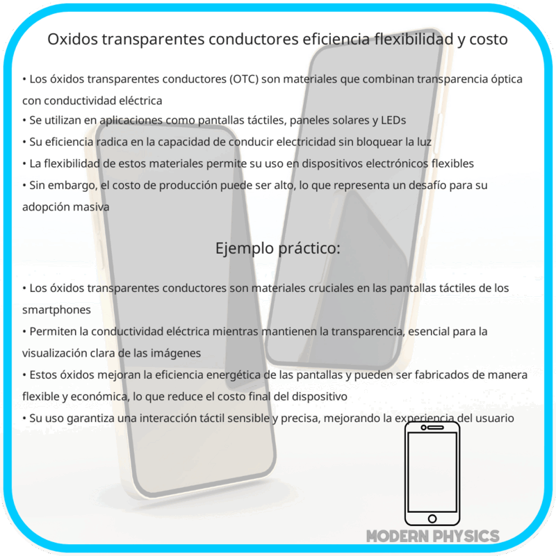 Óxidos Transparentes Conductores | Eficiencia, Flexibilidad y Costo