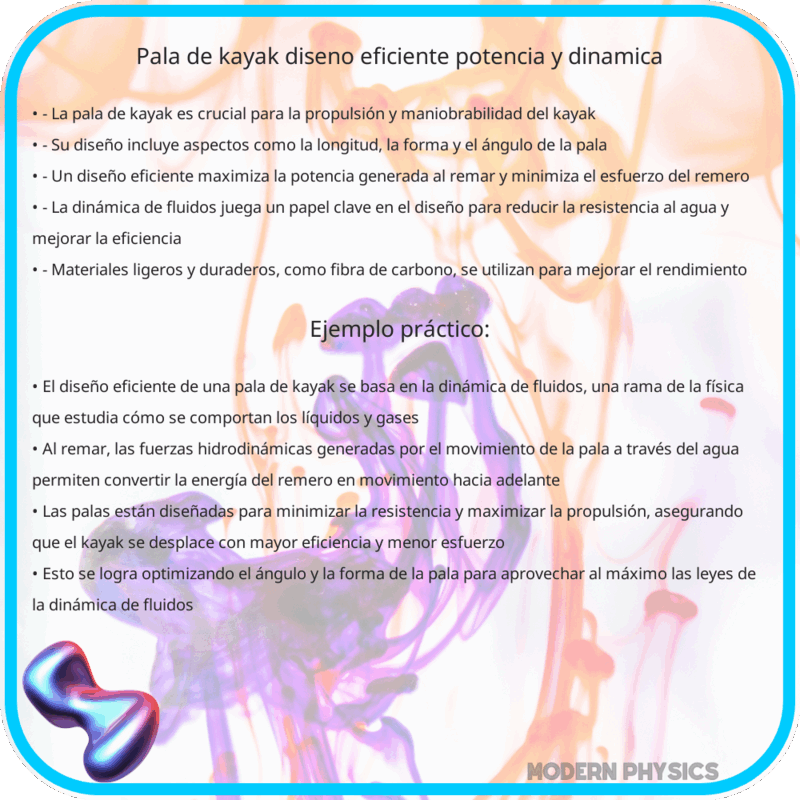 Pala de Kayak | Diseño Eficiente, Potencia y Dinámica
