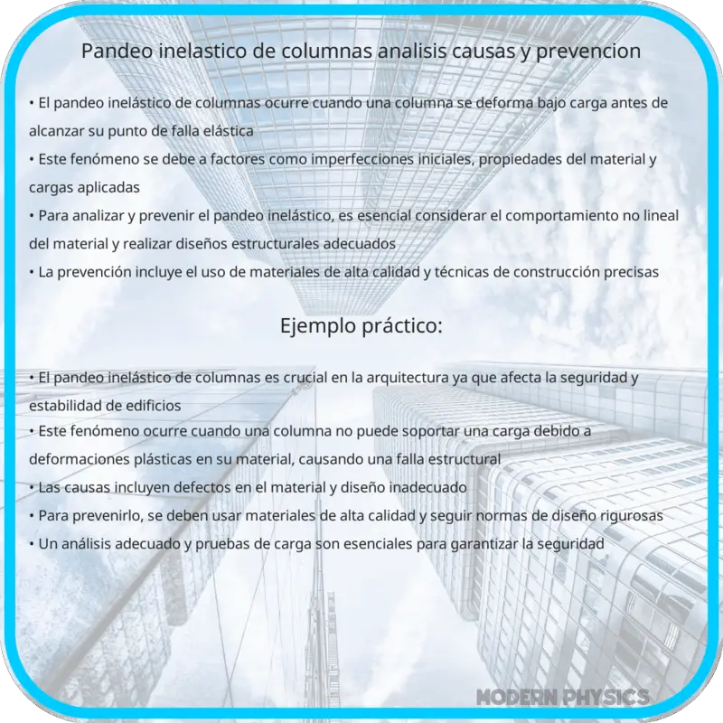 Pandeo Inelástico de Columnas | Análisis, Causas y Prevención