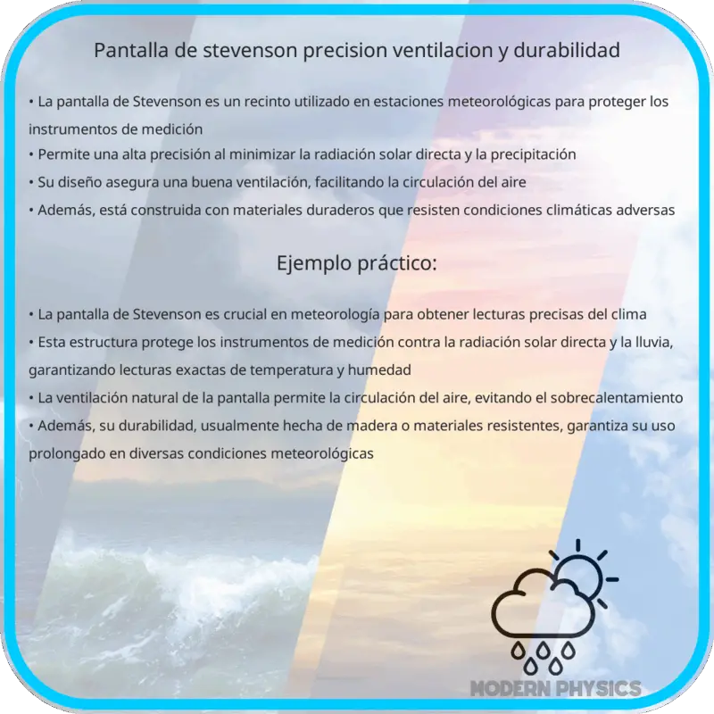 Pantalla de Stevenson: Precisión, Ventilación y Durabilidad