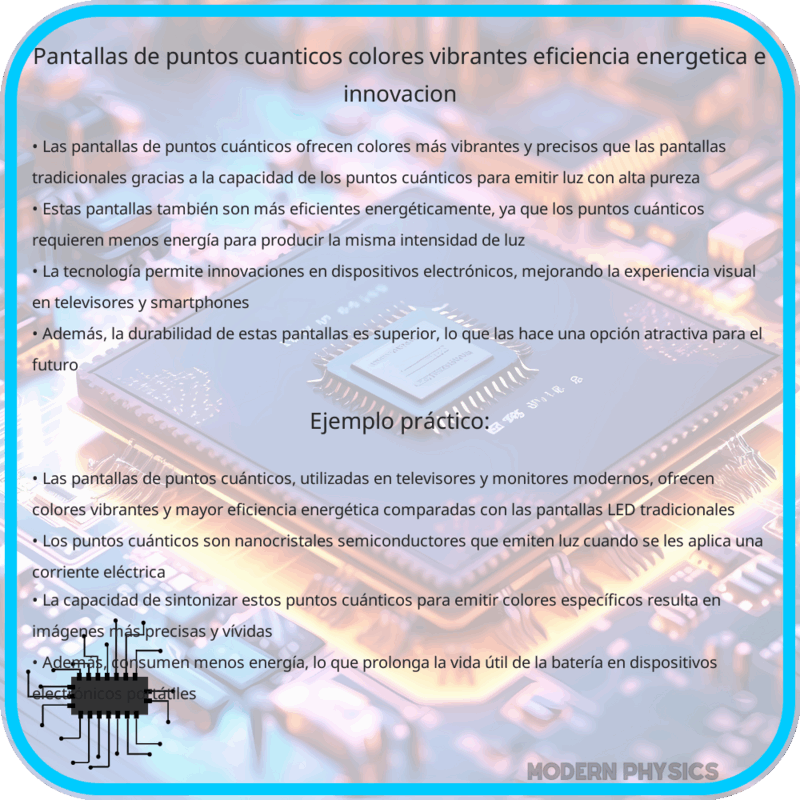 Pantallas de Puntos Cuánticos | Colores Vibrantes, Eficiencia Energética e Innovación