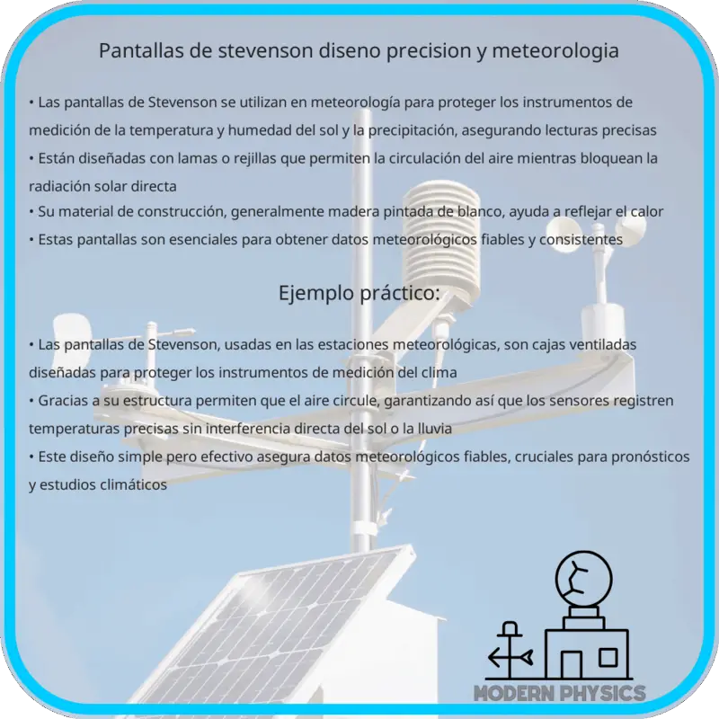 Pantallas de Stevenson: Diseño, Precisión y Meteorología