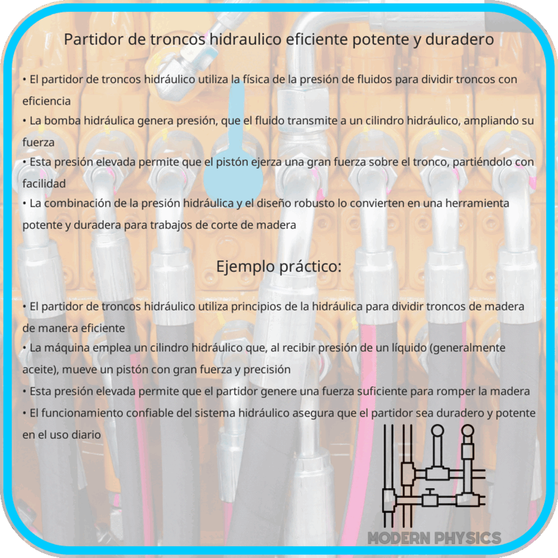 Partidor de Troncos Hidráulico | Eficiente, Potente y Duradero