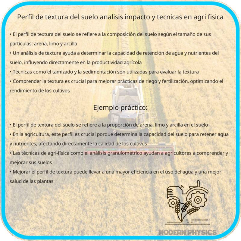 Perfil de Textura del Suelo | Análisis, Impacto y Técnicas en Agri-Física