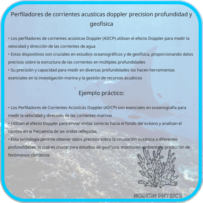 Perfiladores de Corrientes Acústicas Doppler | Precisión, Profundidad y Geofísica