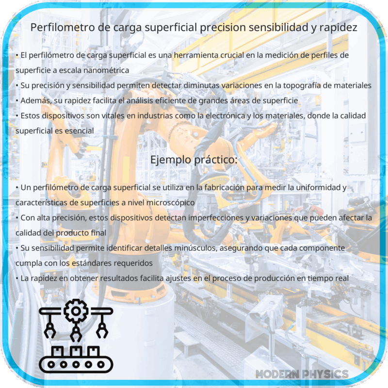 Perfilómetro de Carga Superficial | Precisión, Sensibilidad y Rapidez