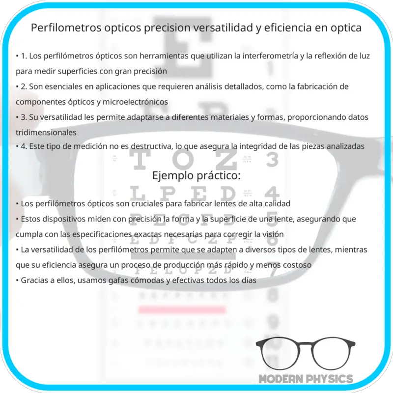 Perfilómetros Ópticos | Precisión, Versatilidad y Eficiencia en Óptica