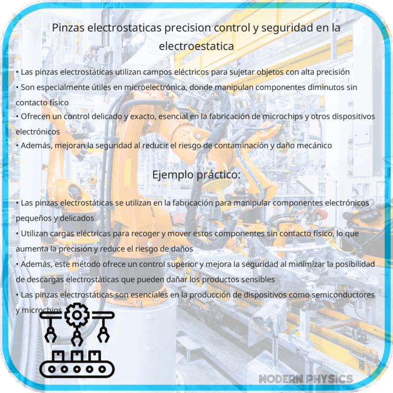 Pinzas Electrostáticas | Precisión, Control y Seguridad en la Electroestática