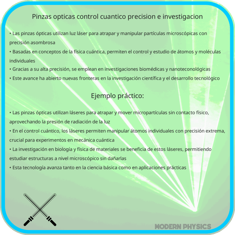 Pinzas Ópticas | Control Cuántico, Precisión e Investigación