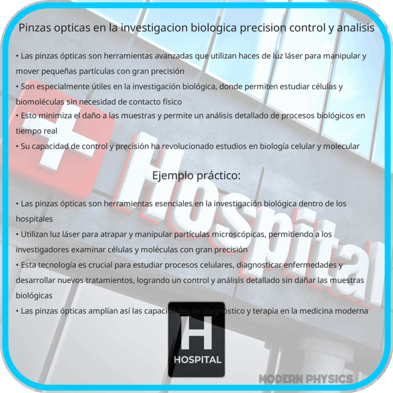 Pinzas Ópticas en la Investigación Biológica | Precisión, Control y Análisis