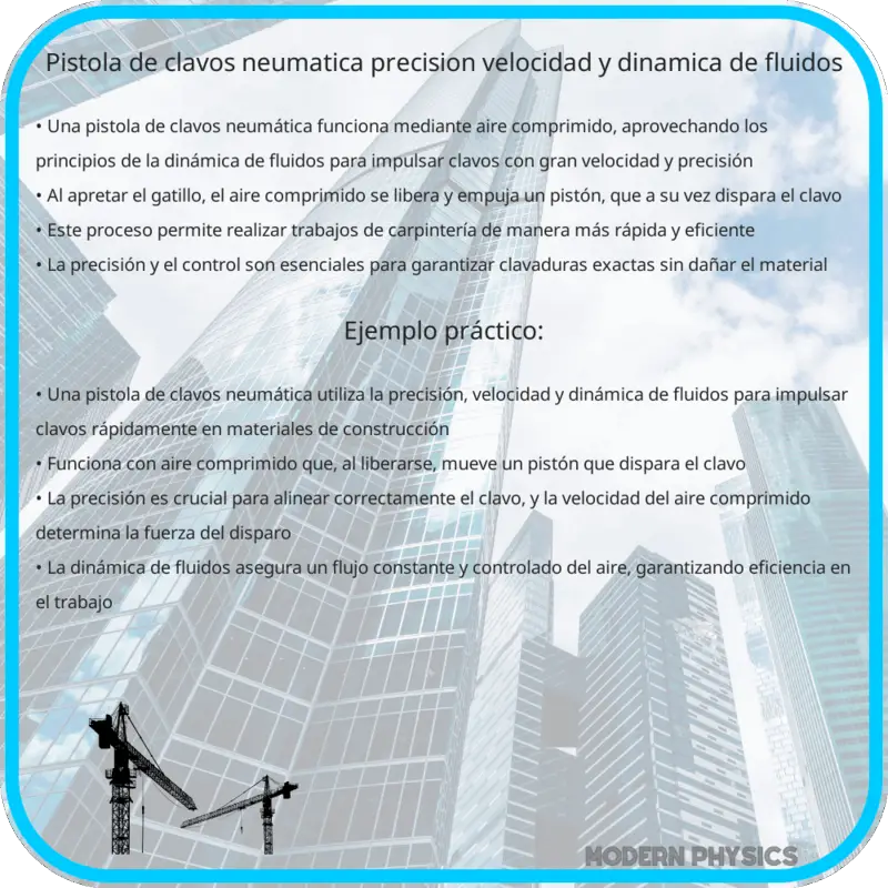 Pistola de Clavos Neumática | Precisión, Velocidad y Dinámica de Fluidos