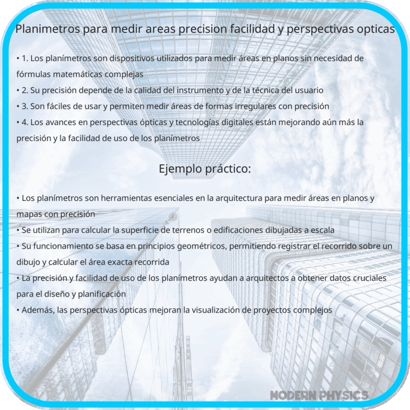 Planímetros para Medir Áreas | Precisión, Facilidad y Perspectivas Ópticas